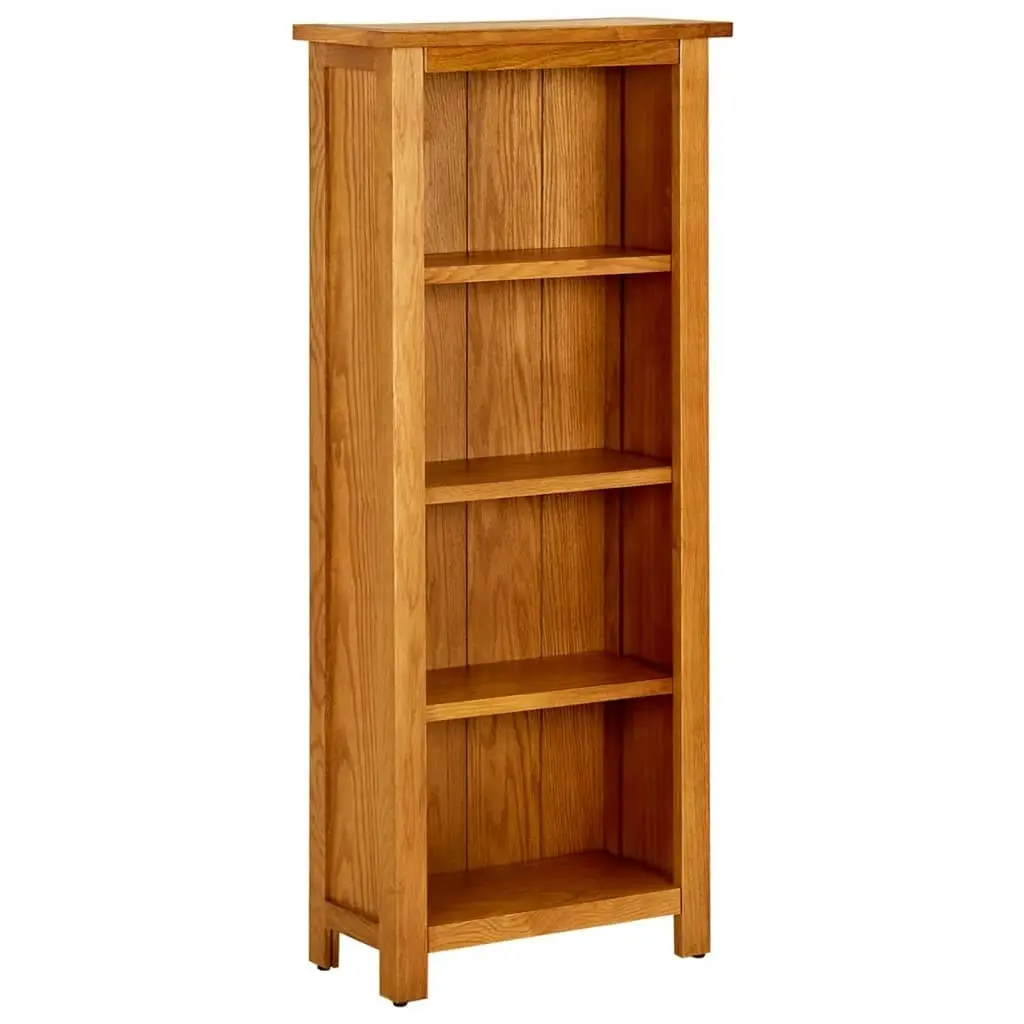 4-Tier Bookcase 45x22x110 cm Solid Oak Wood 331740