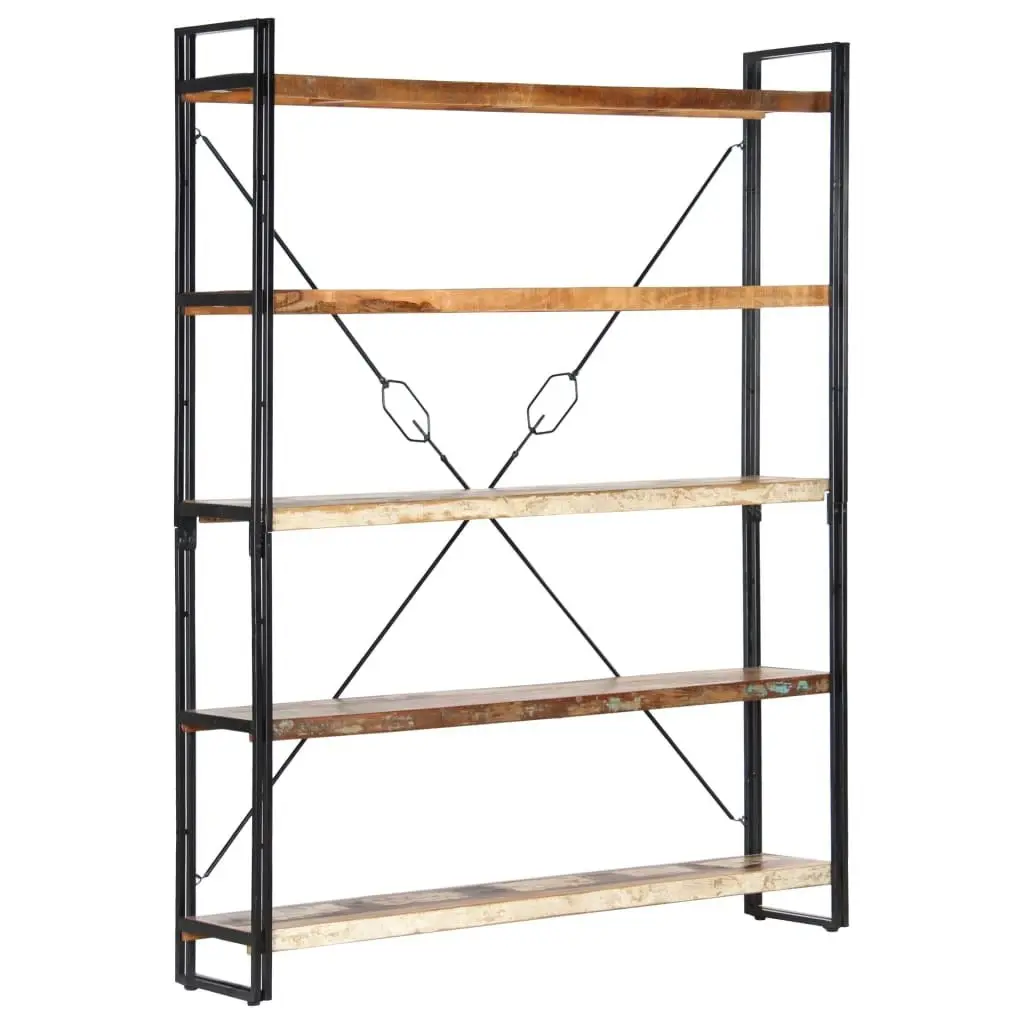 5-Tier Bookcase 140x30x180 cm Solid Reclaimed Wood 286583