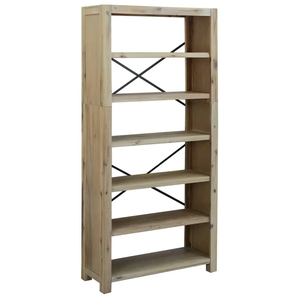 6-Tier Bookcase 80x30x170 cm Solid Wood Acacia 345083