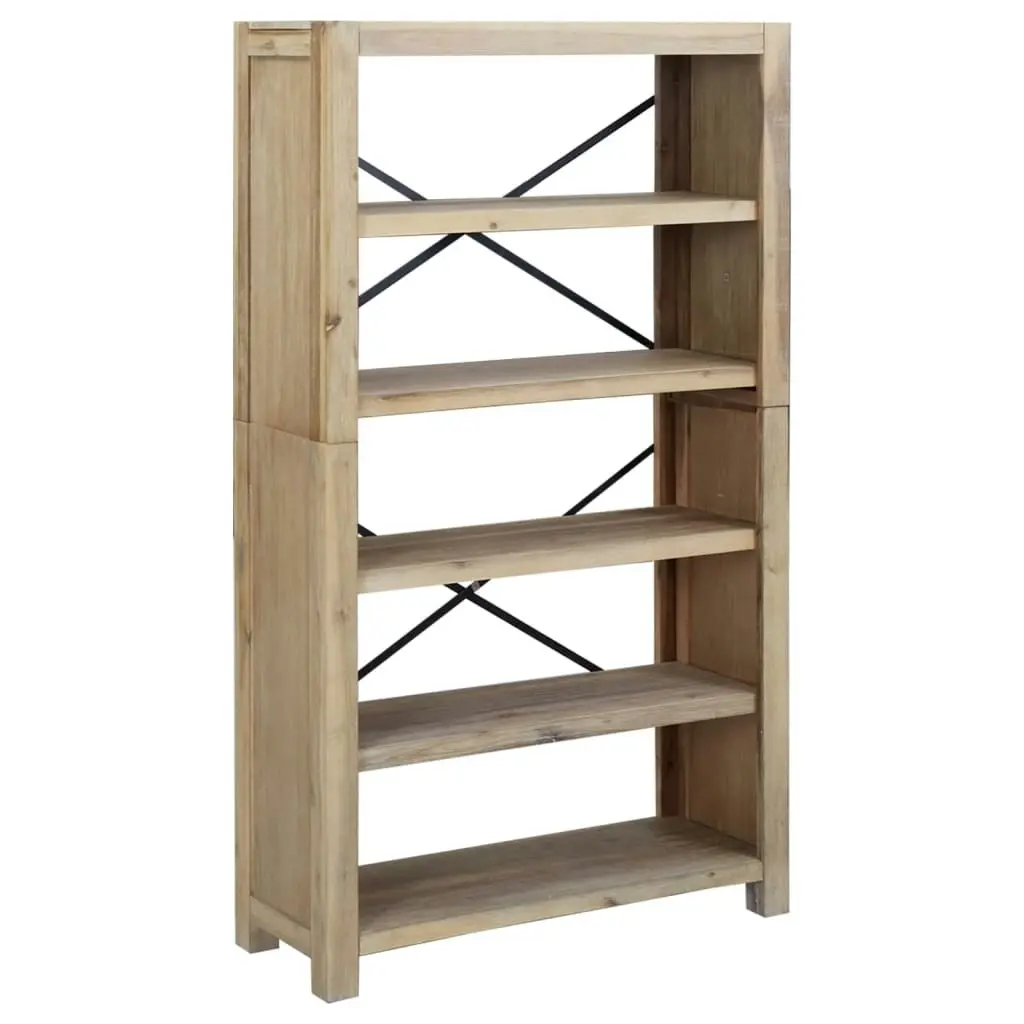 5-Tier Bookcase 80x30x140 cm Solid Wood Acacia 345084