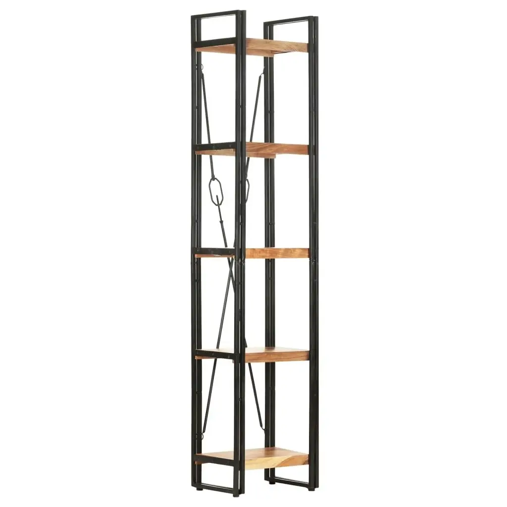 5-Tier Bookcase 40x30x180 cm Solid Acacia Wood 320611