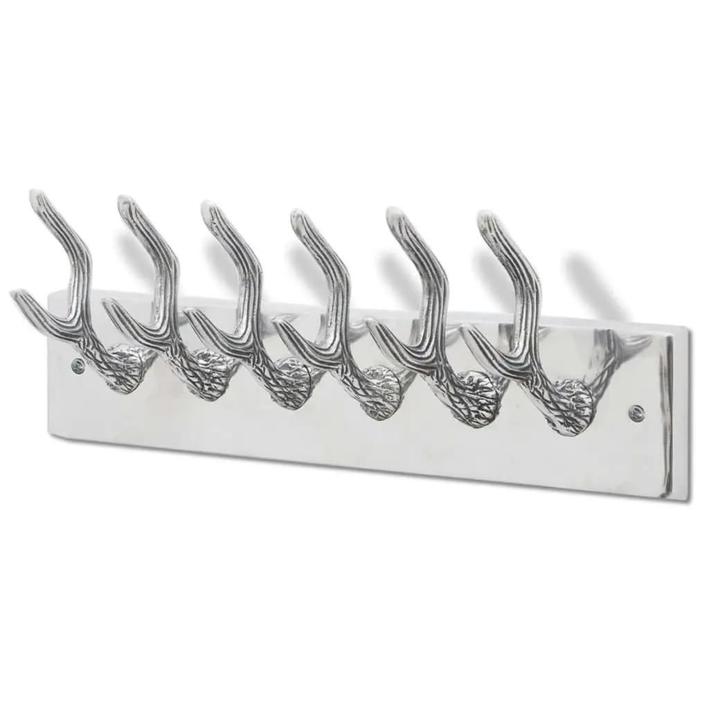 Aluminium Wardrobe Hook Coat Rack Hat/Tie Hanger Silver 242339