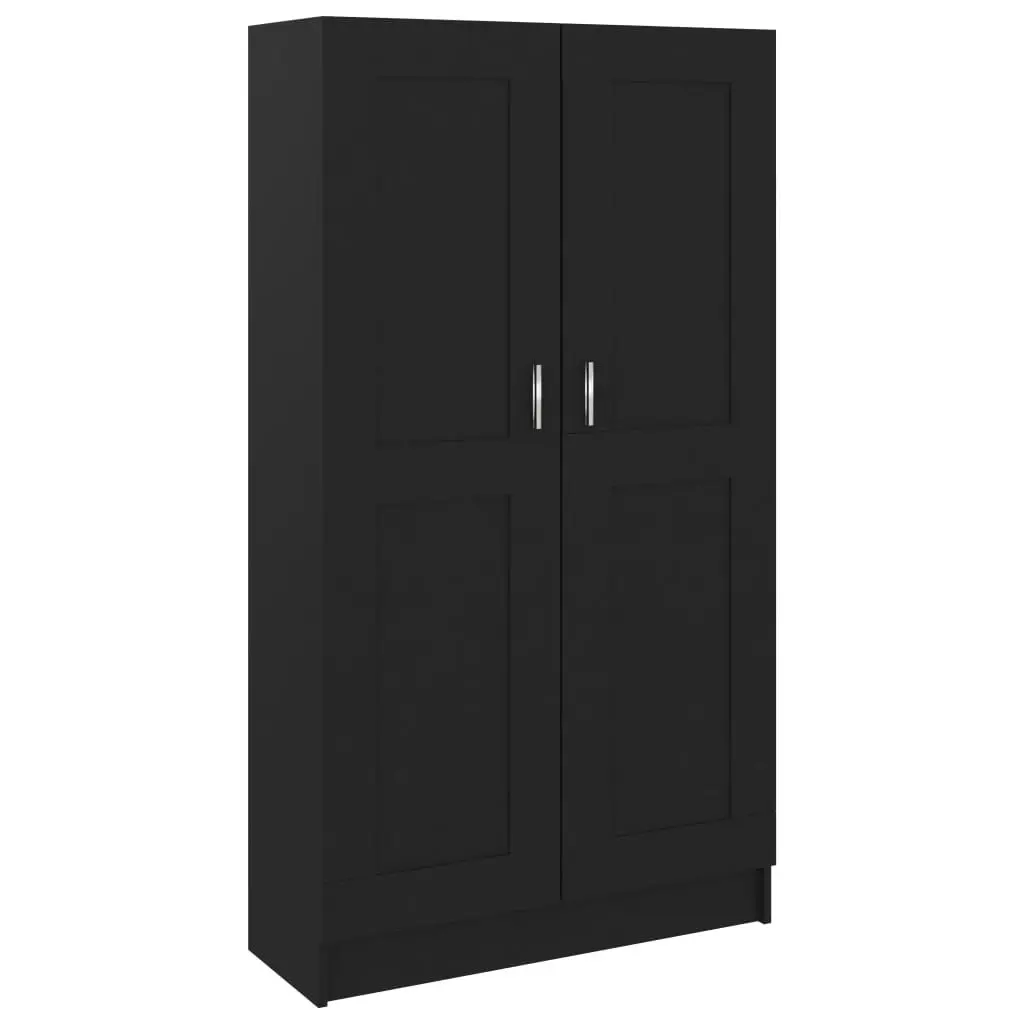 Book Cabinet Black 82.5x30.5x150 cm Engineered Wood 802724