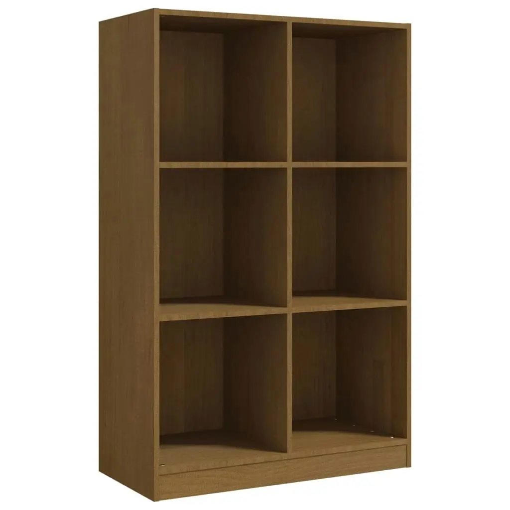 Book Cabinet Honey Brown 70x33x110 cm Solid Pinewood 809957