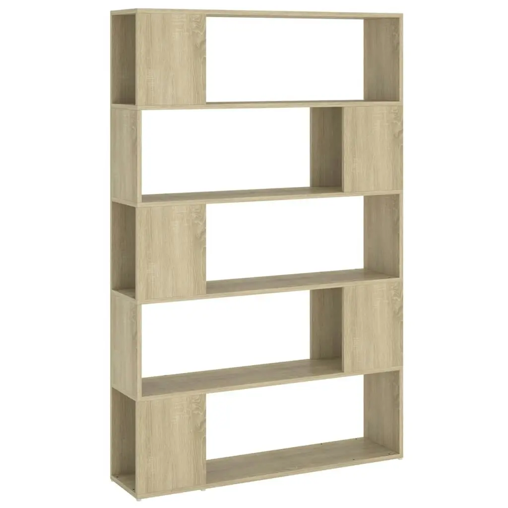 Book Cabinet Room Divider Sonoma Oak 100x24x155 cm Engineered Wood 809200