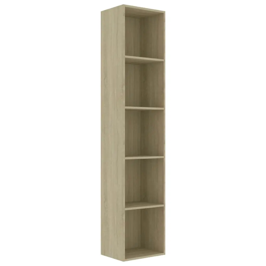 Book Cabinet Sonoma Oak 40x30x189 cm Engineered Wood 800957