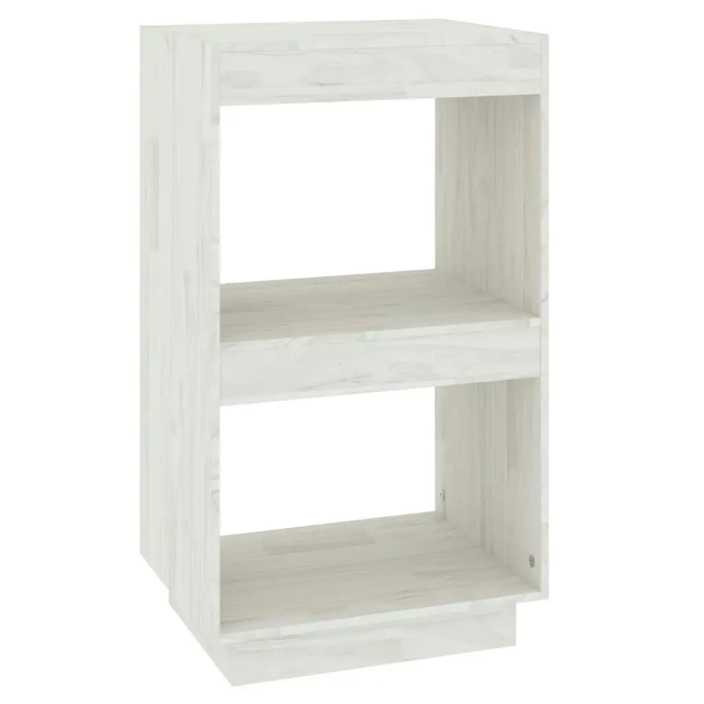 Book Cabinet White 40x35x71 cm Solid Pinewood 810840