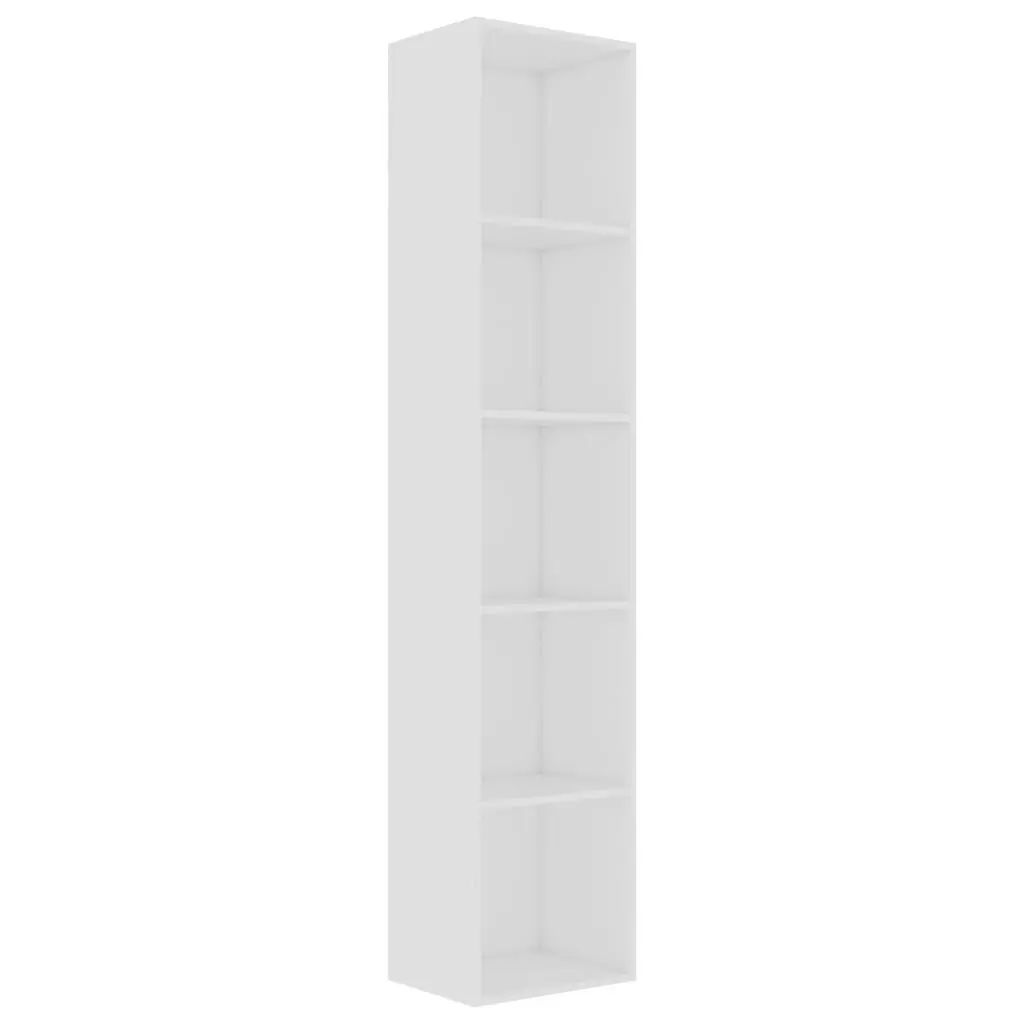 Book Cabinet White 40x30x189 cm Engineered Wood 800954