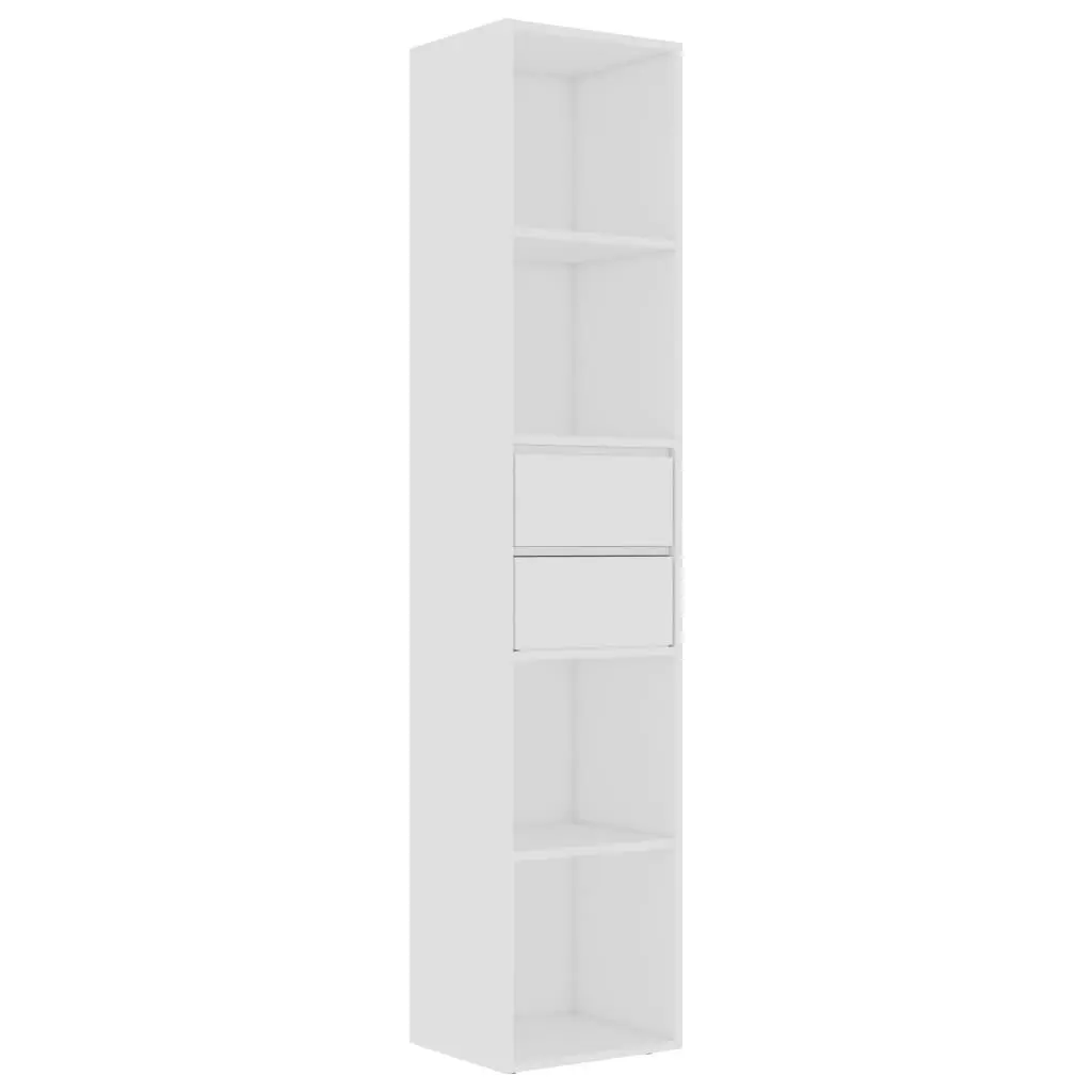 Book Cabinet White 36x30x171 cm Engineered Wood 802867