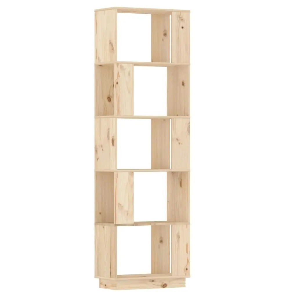 Book Cabinet/Room Divider 51x25x163.5 cm Solid Wood Pine 814044