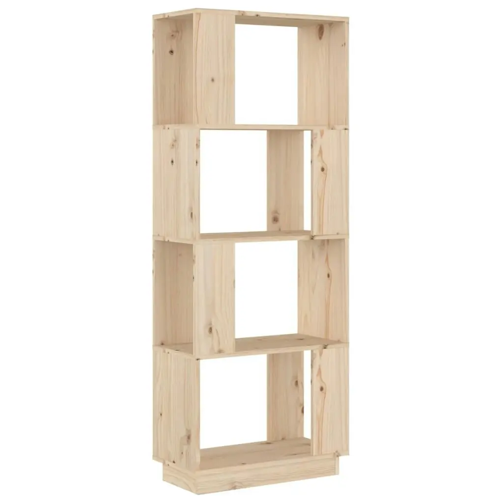 Book Cabinet/Room Divider 51x25x132 cm Solid Wood Pine 814039