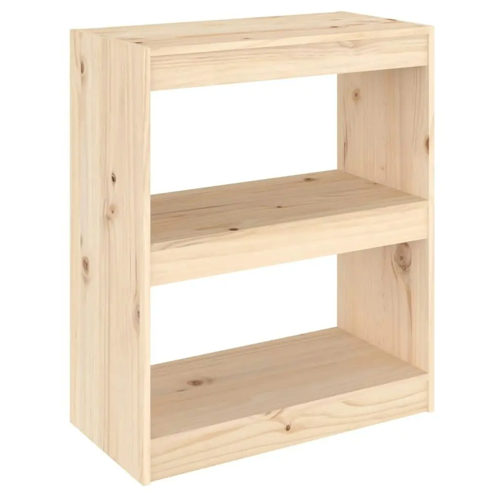 Book Cabinet/Room Divider 60x30x71.5 cm Solid Wood Pine 808158