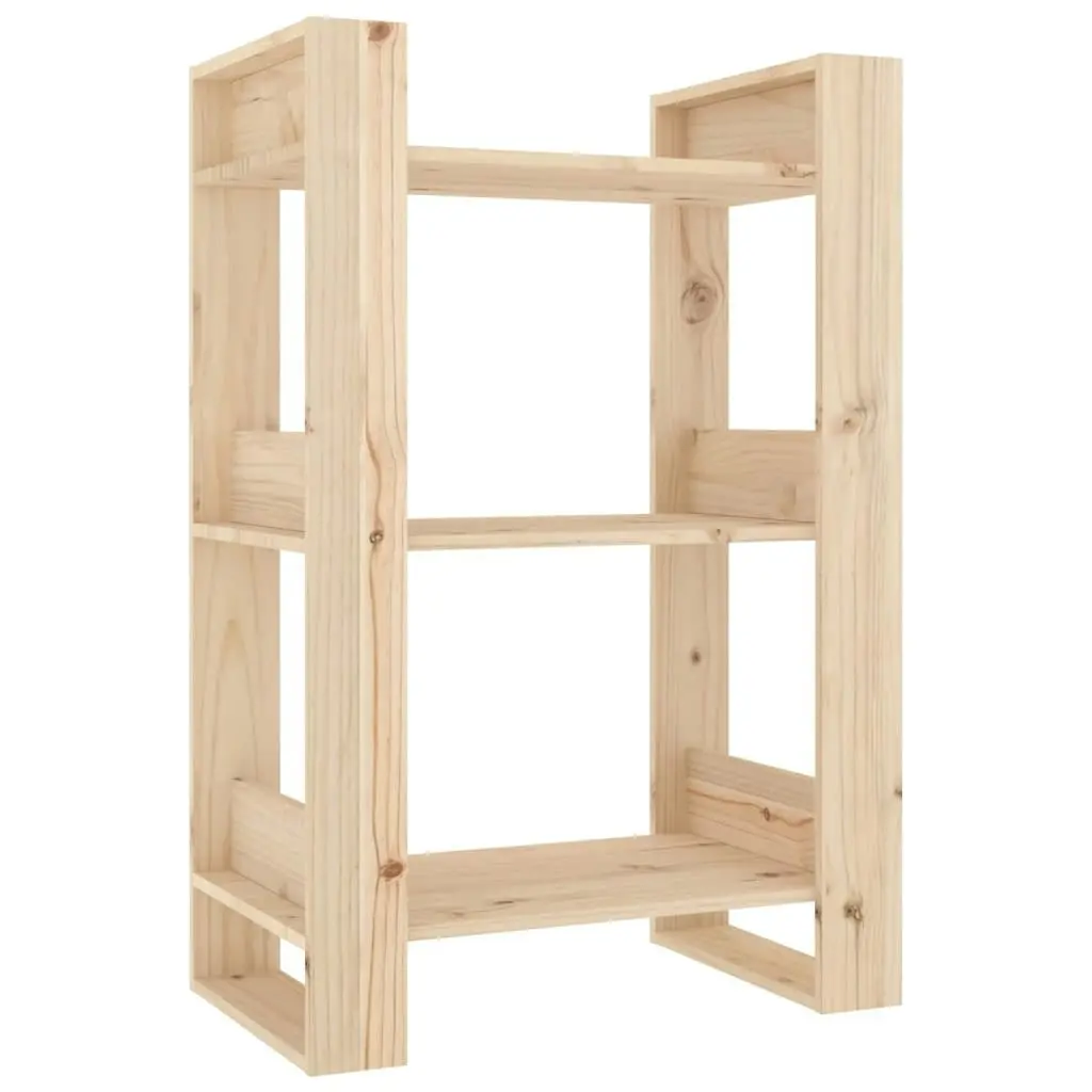 Book Cabinet/Room Divider 60x35x91 cm Solid Wood Pine 813879