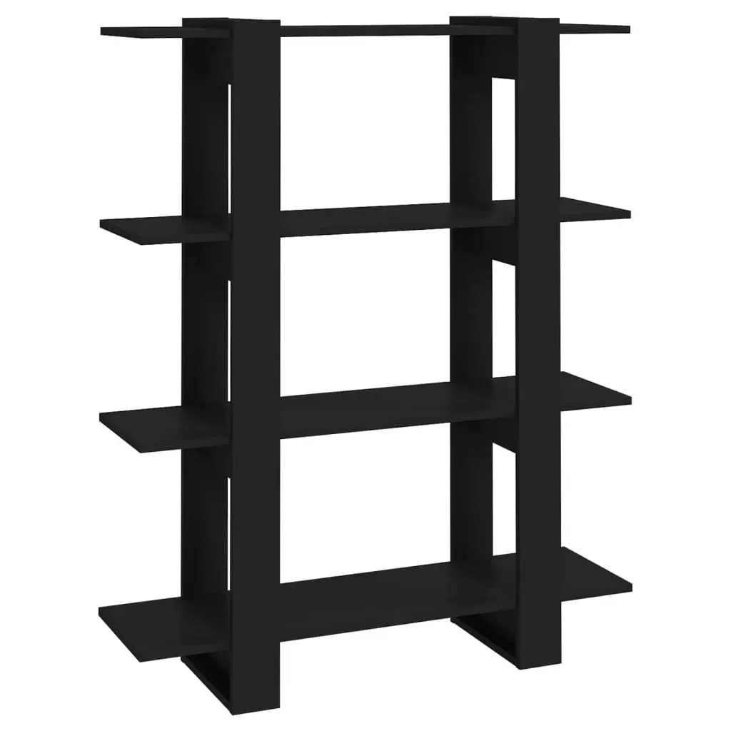 Book Cabinet/Room Divider Black 100x30x123.5 cm 811539