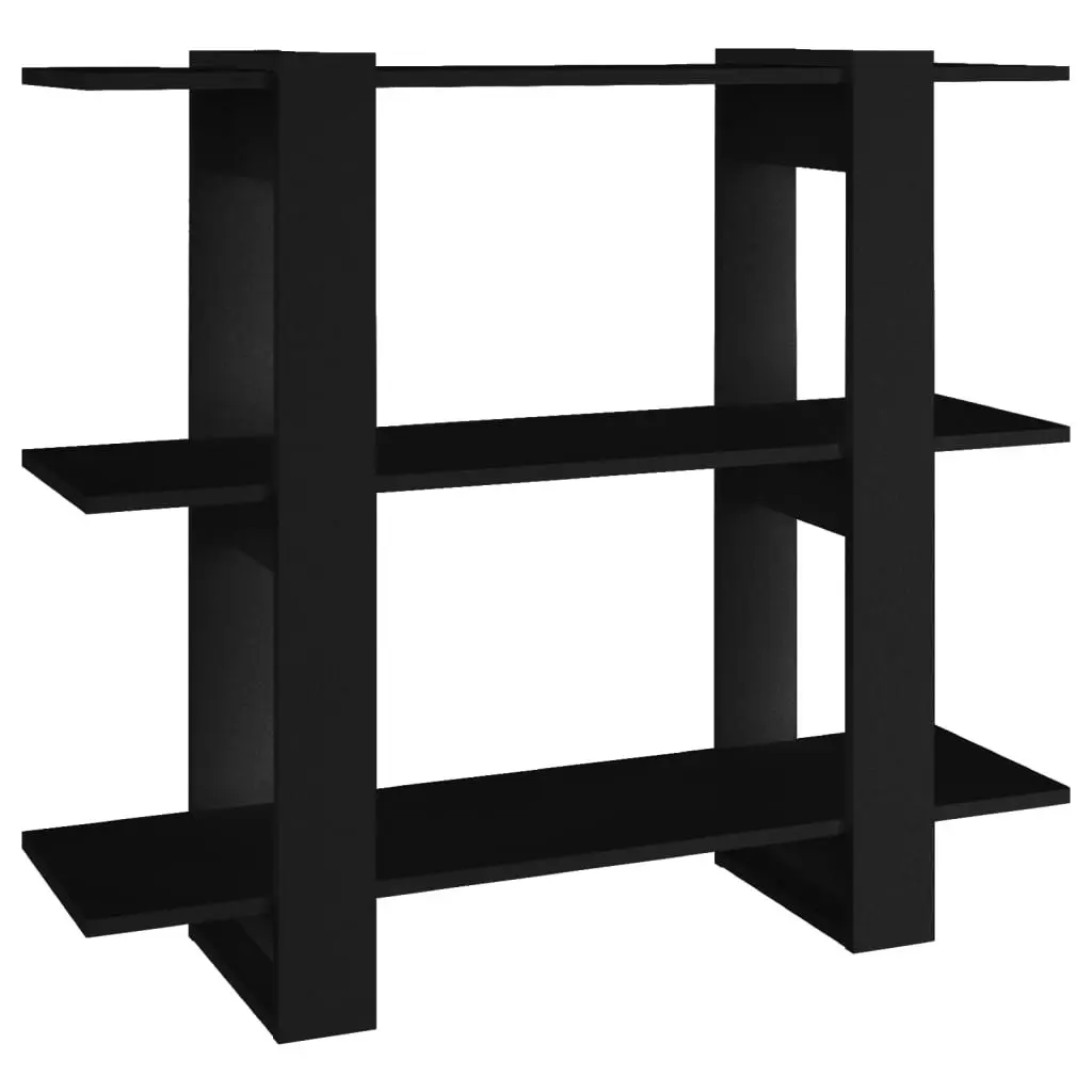 Book Cabinet/Room Divider Black 100x30x87 cm 811548