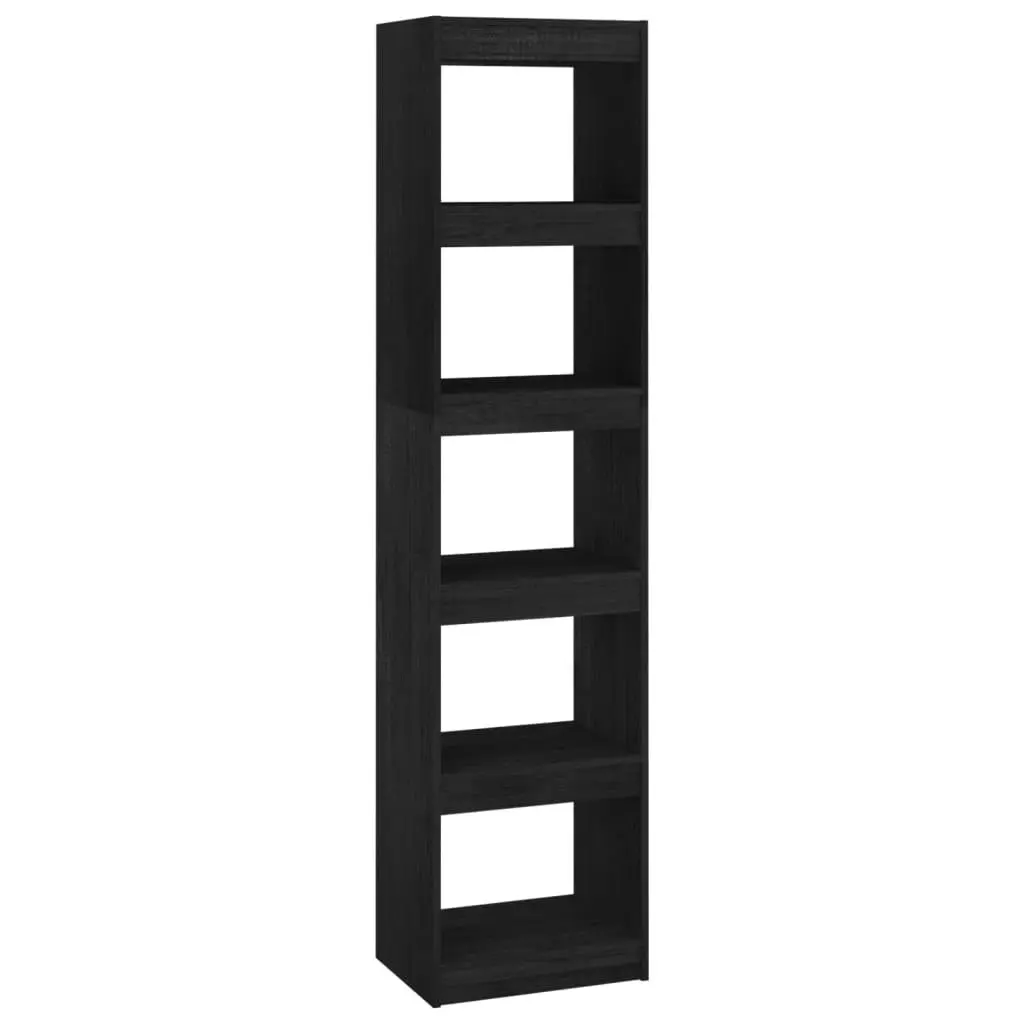 Book Cabinet/Room Divider Black 40x30x167.5 cm Solid Pinewood 808152