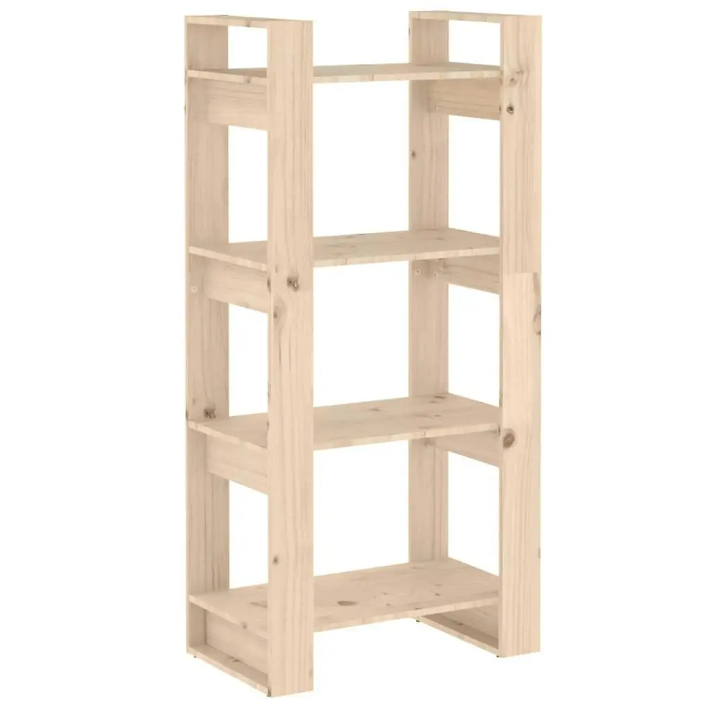 Book Cabinet/Room Divider 60x35x125 cm Solid Wood 813884