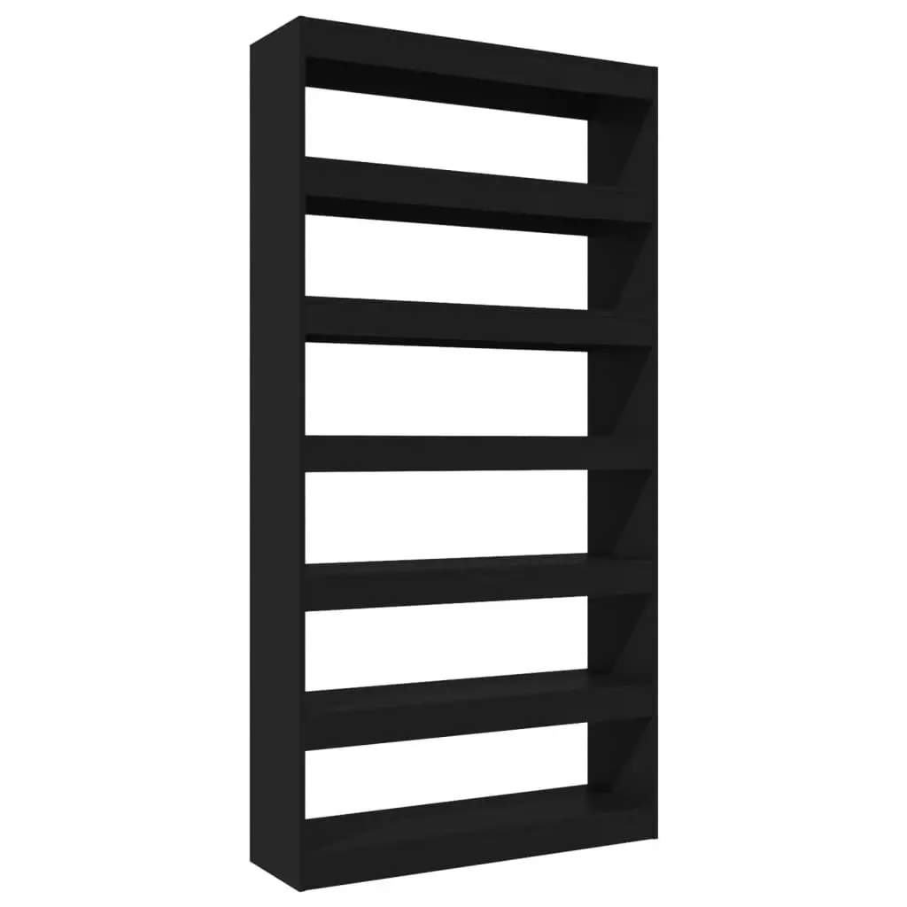 Book Cabinet/Room Divider Black 100x30x198 cm Engineered wood 811773