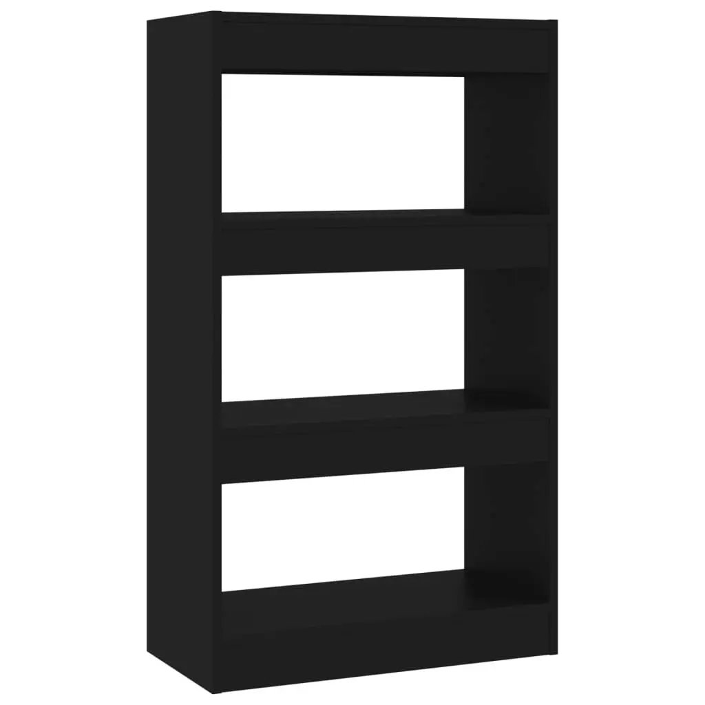 Book Cabinet/Room Divider Black 60x30x103 cm Engineered Wood 811656