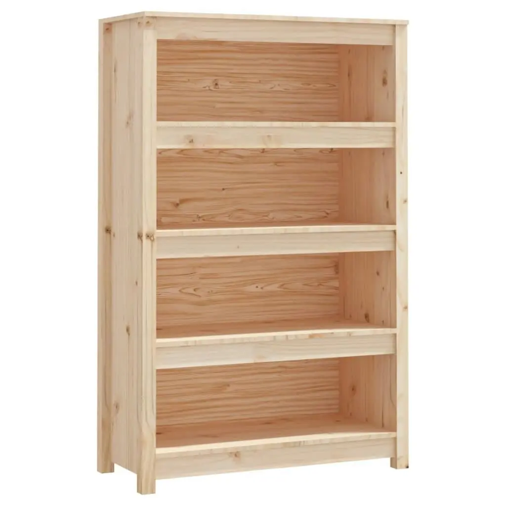 Book Cabinet 80x35x126 cm Solid Wood Pine 821684