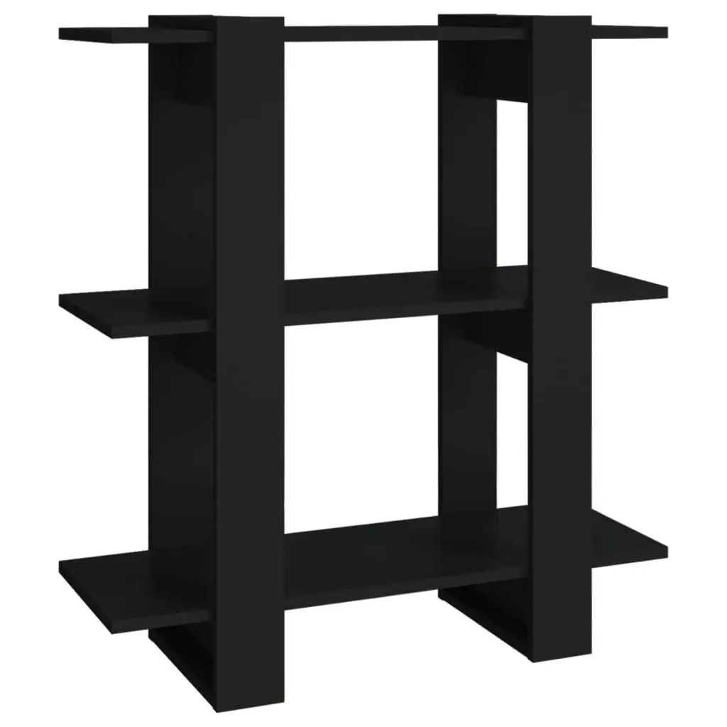 Book Cabinet/Room Divider Black 80x30x87 cm 811584