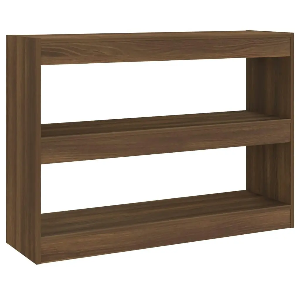 Book Cabinet/Room Divider Brown Oak 100x30x72 cm 813631