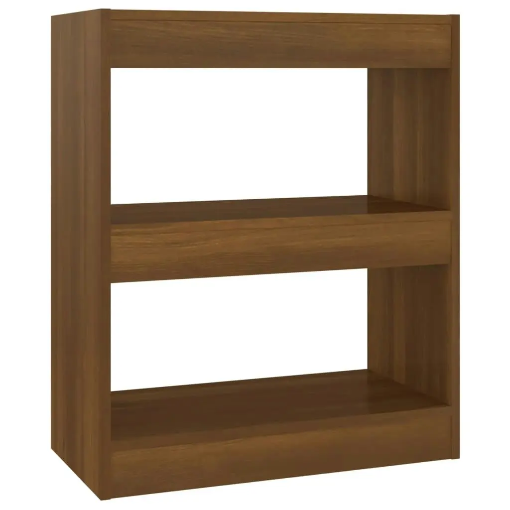 Book Cabinet/Room Divider Brown Oak 60x30x72 cm 813601