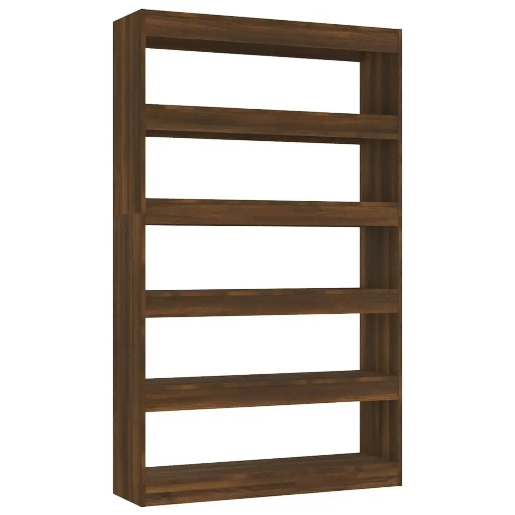 Book Cabinet/Room Divider Brown Oak 100x30x166 cm 813640