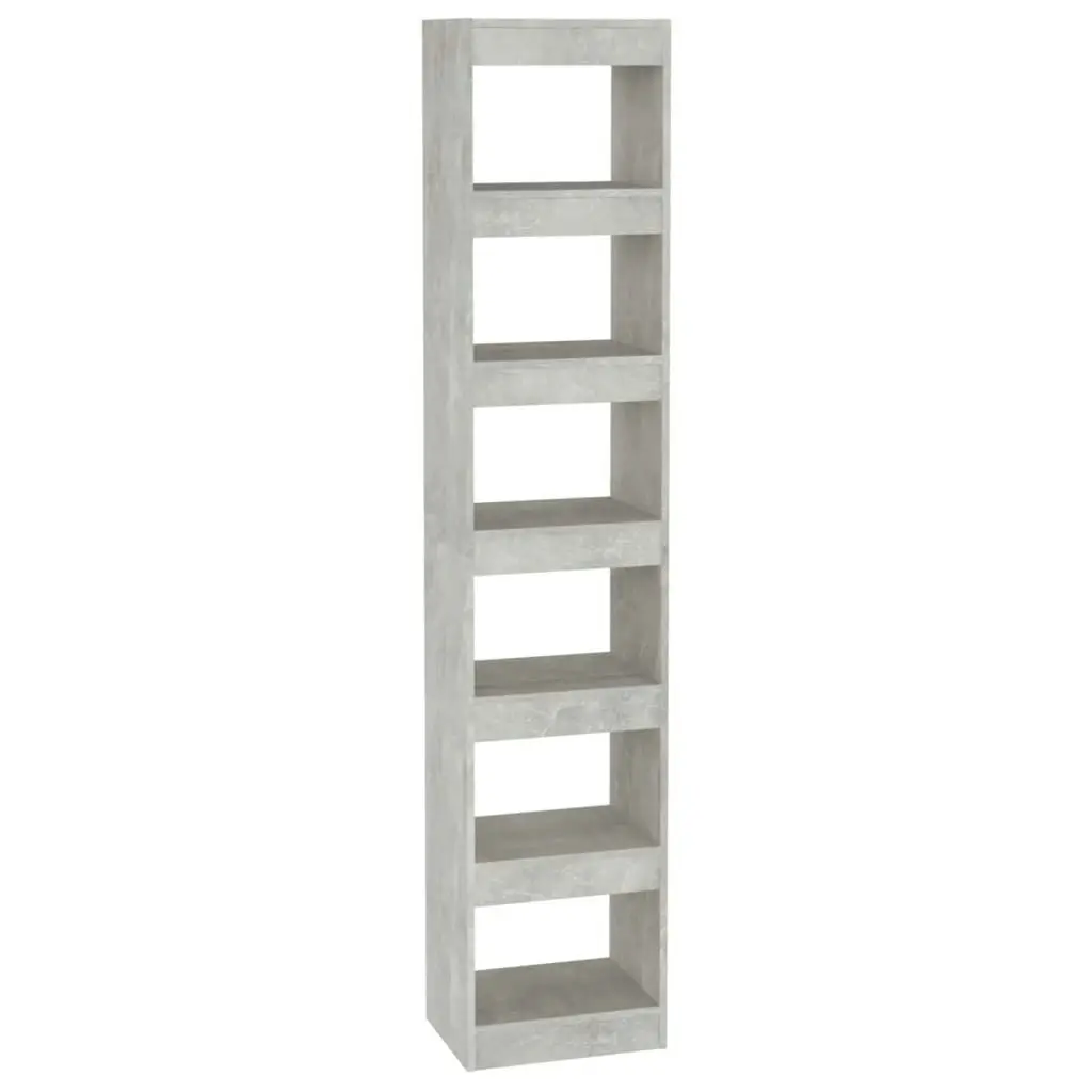 Book Cabinet/Room Divider Concrete Grey 40x30x198 cm 811641