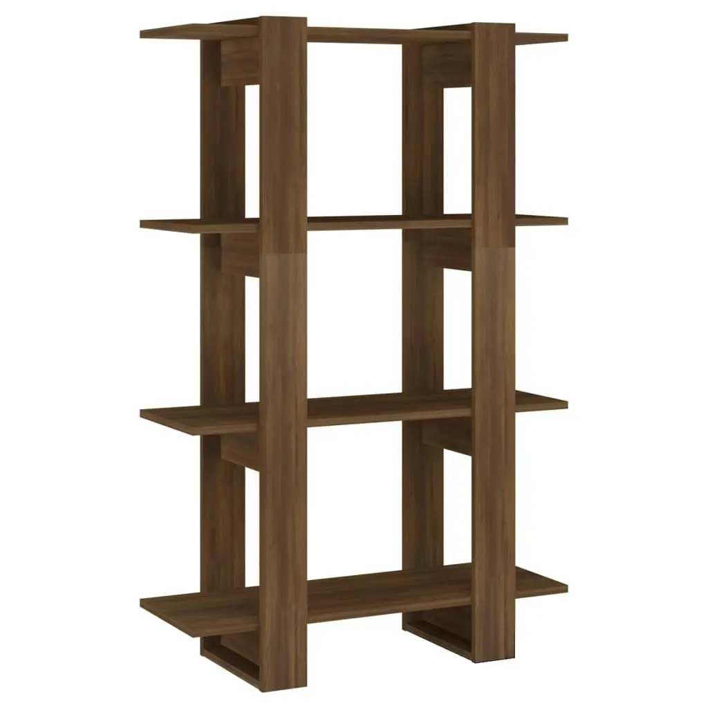 Book Cabinet/Room Divider Brown Oak 80x30x123.5 cm 813577