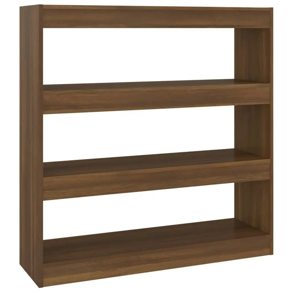 Book Cabinet/Room Divider Brown Oak 100x30x103 cm 813634