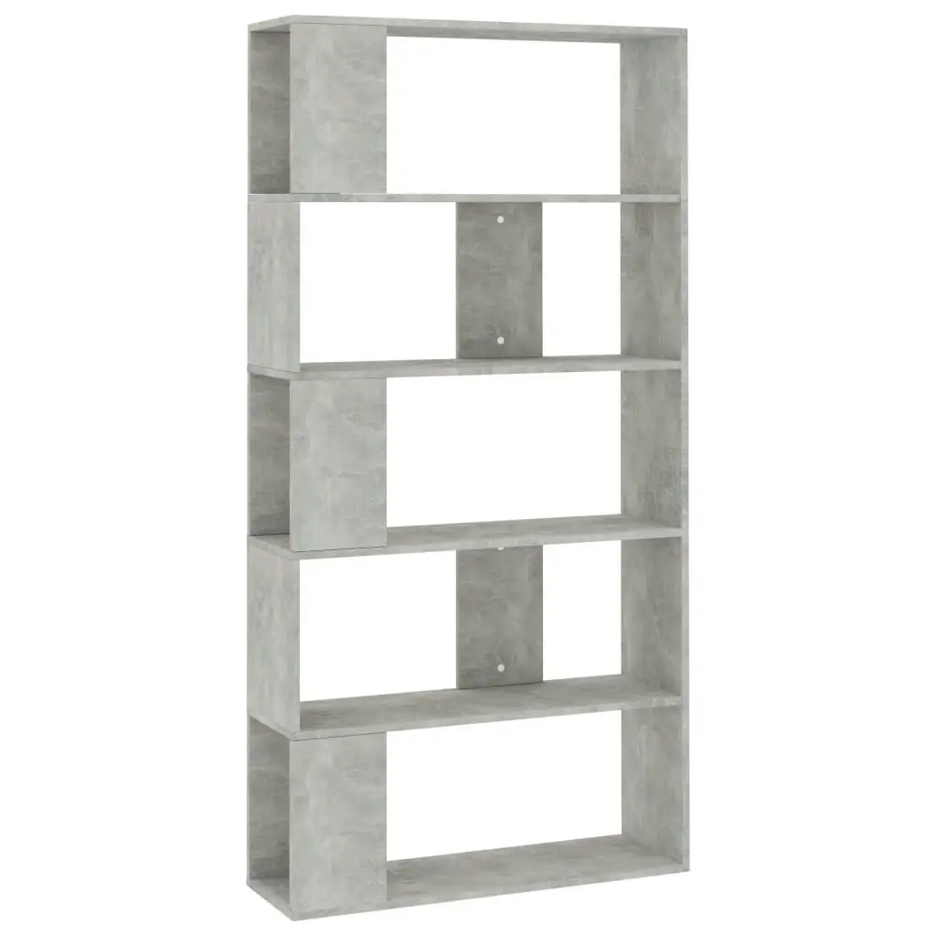 Book Cabinet/Room Divider Concrete Grey 80x24x159 cm Engineered Wood 800103