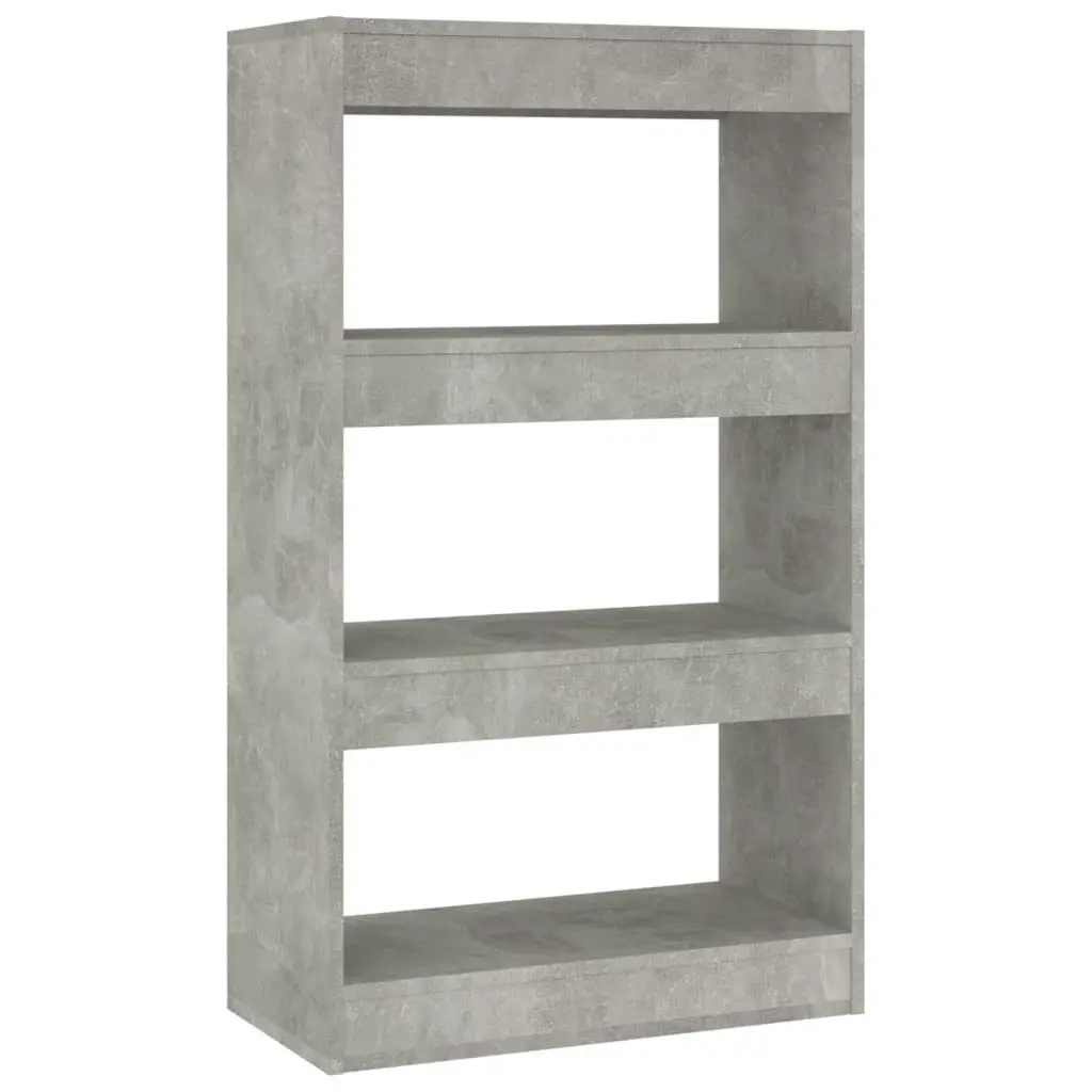 Book Cabinet/Room Divider Concrete Grey 60x30x103 cm Engineered Wood 811659