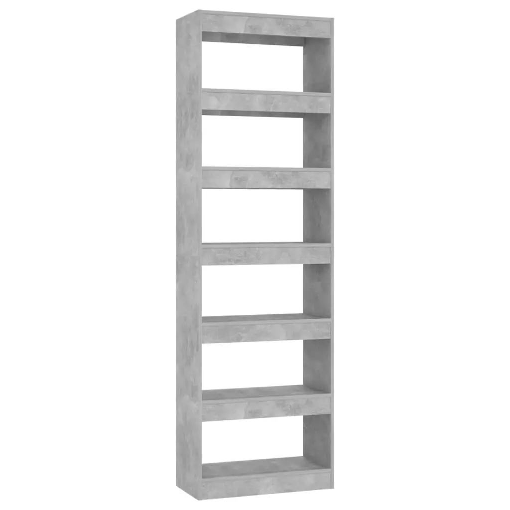 Book Cabinet/Room Divider Concrete Grey 60x30x198 cm 811686