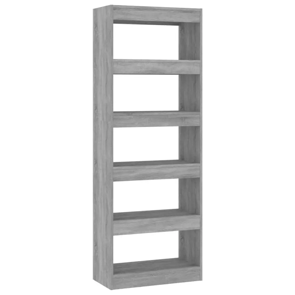 Book Cabinet/Room Divider Concrete Grey 60x30x166 cm Engineered Wood 811677