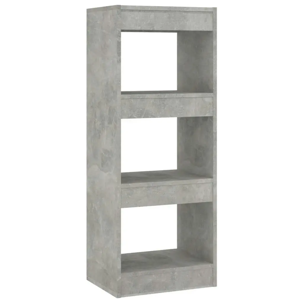 Book Cabinet/Room Divider Concrete Grey 40x30x103 cm Engineered Wood 811614