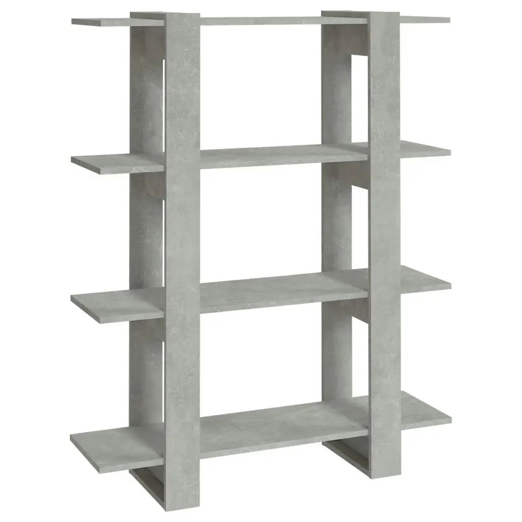 Book Cabinet/Room Divider Concrete Grey 100x30x123.5 cm 811542