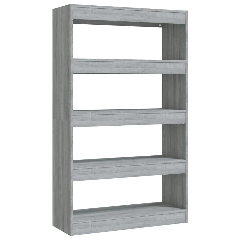 Book Cabinet/Room Divider Grey Sonoma 80x30x135 cm Engineered Wood 813621