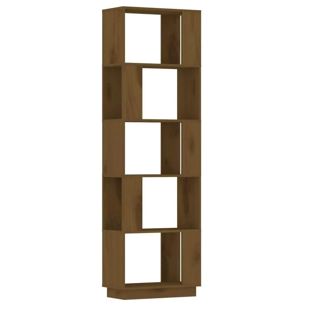 Book Cabinet/Room Divider Honey Brown 51x25x163.5 cm Solid Wood 814047