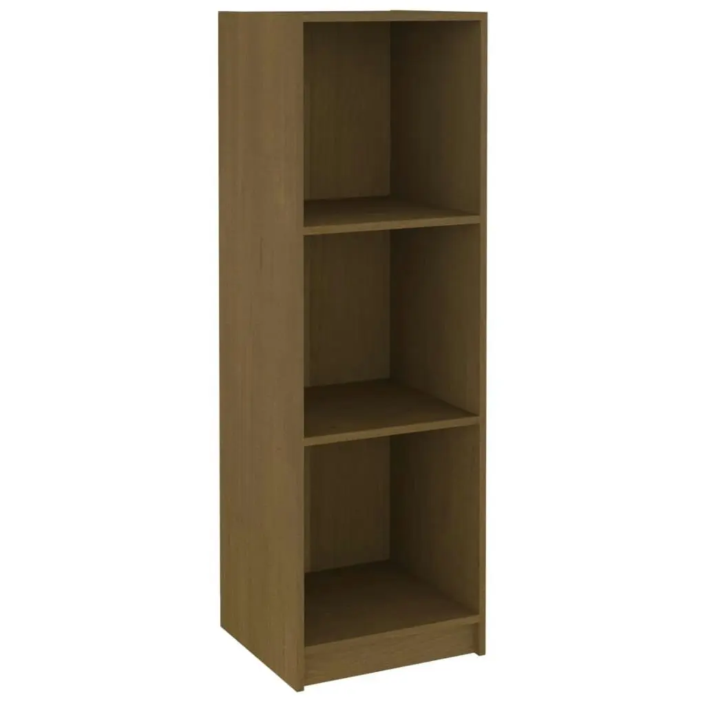 Book Cabinet/Room Divider Honey Brown Solid Pinewood 809939