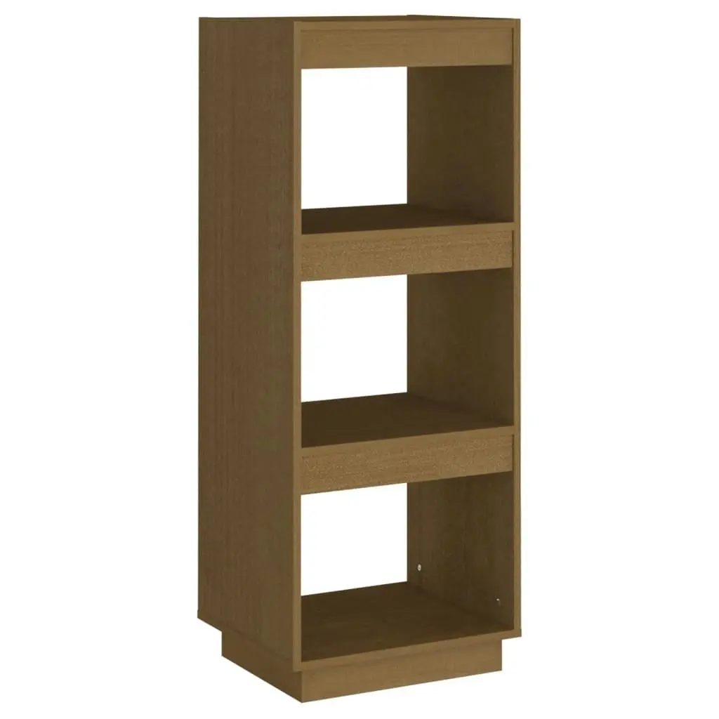 Book Cabinet/Room Divider Honey Brown Solid Pinewood 810847