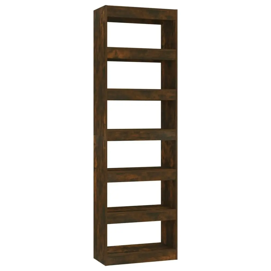 Book Cabinet/Room Divider Smoked Oak 60x30x198 cm 813611