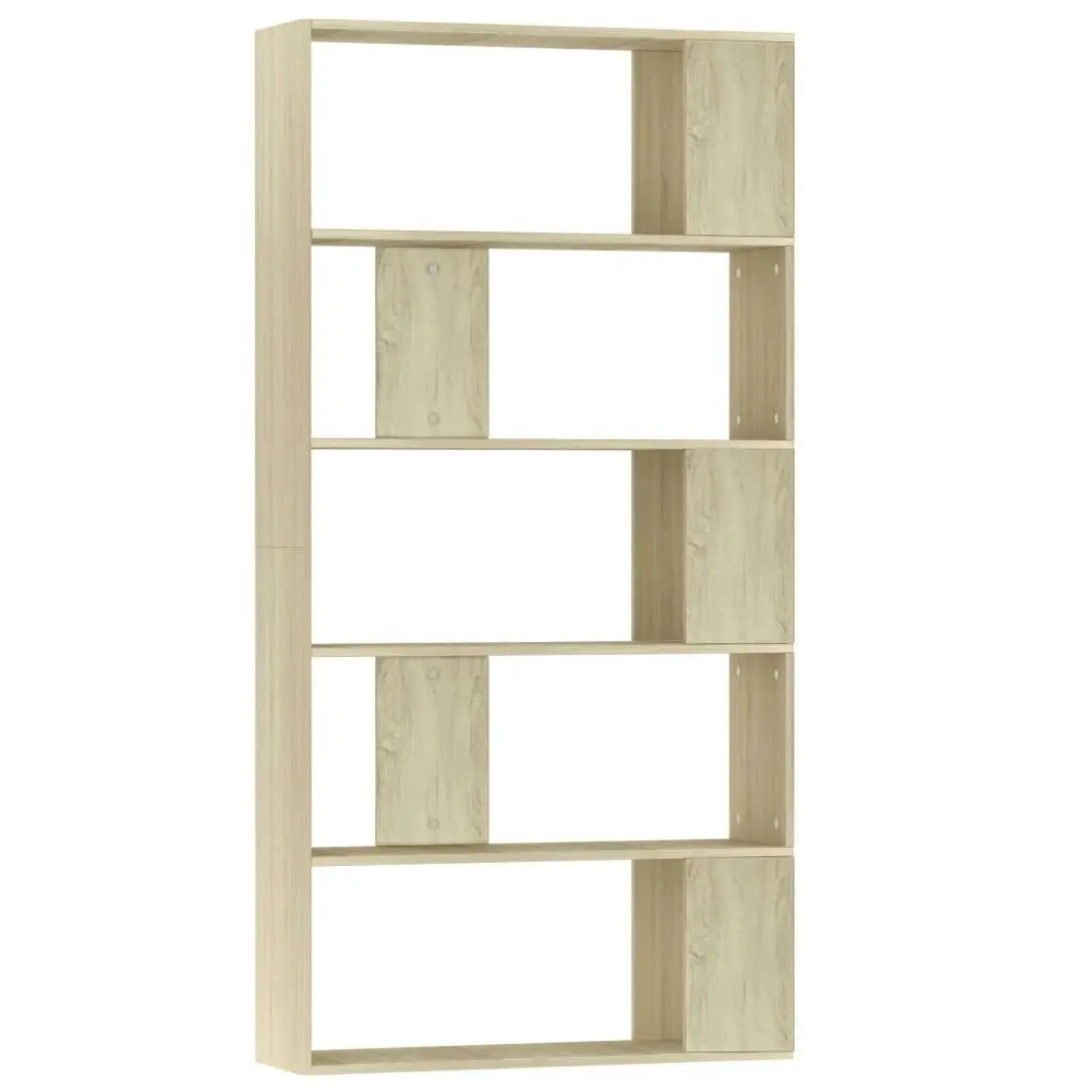 Book Cabinet/Room Divider Sonoma Oak 80x24x159 cm Engineered Wood 800102