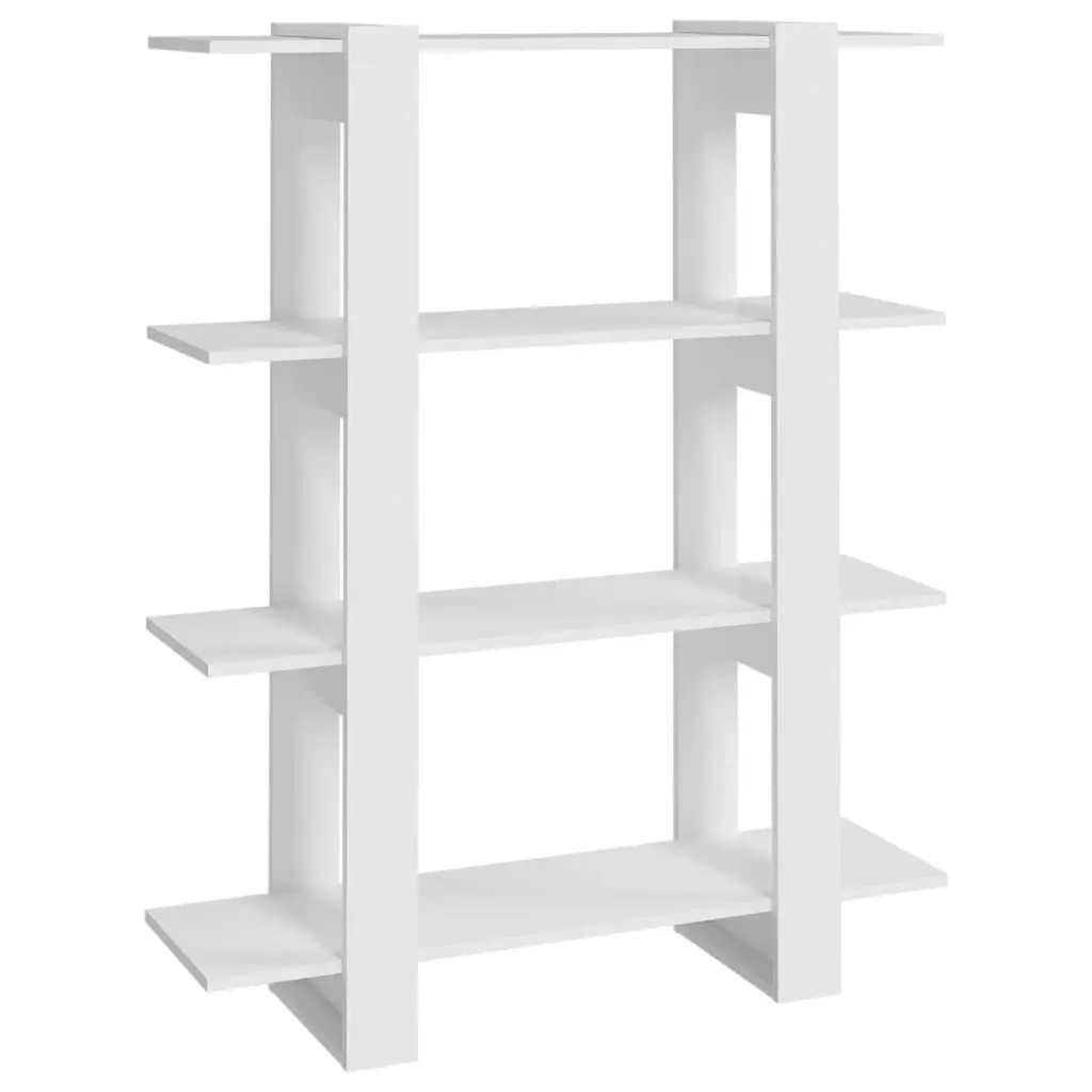 Book Cabinet/Room Divider White 100x30x123.5 cm 811538