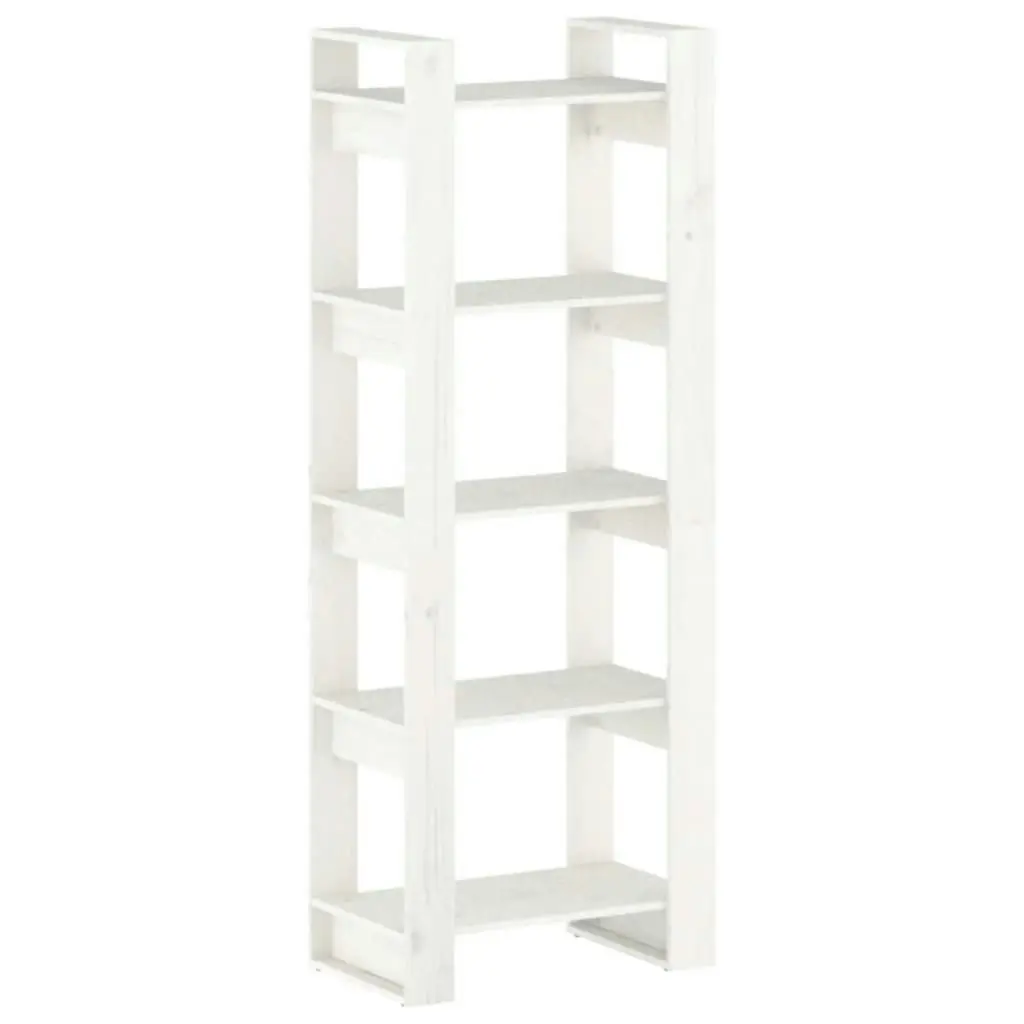 Book Cabinet/Room Divider White 60x35x160 cm Solid Wood 813890