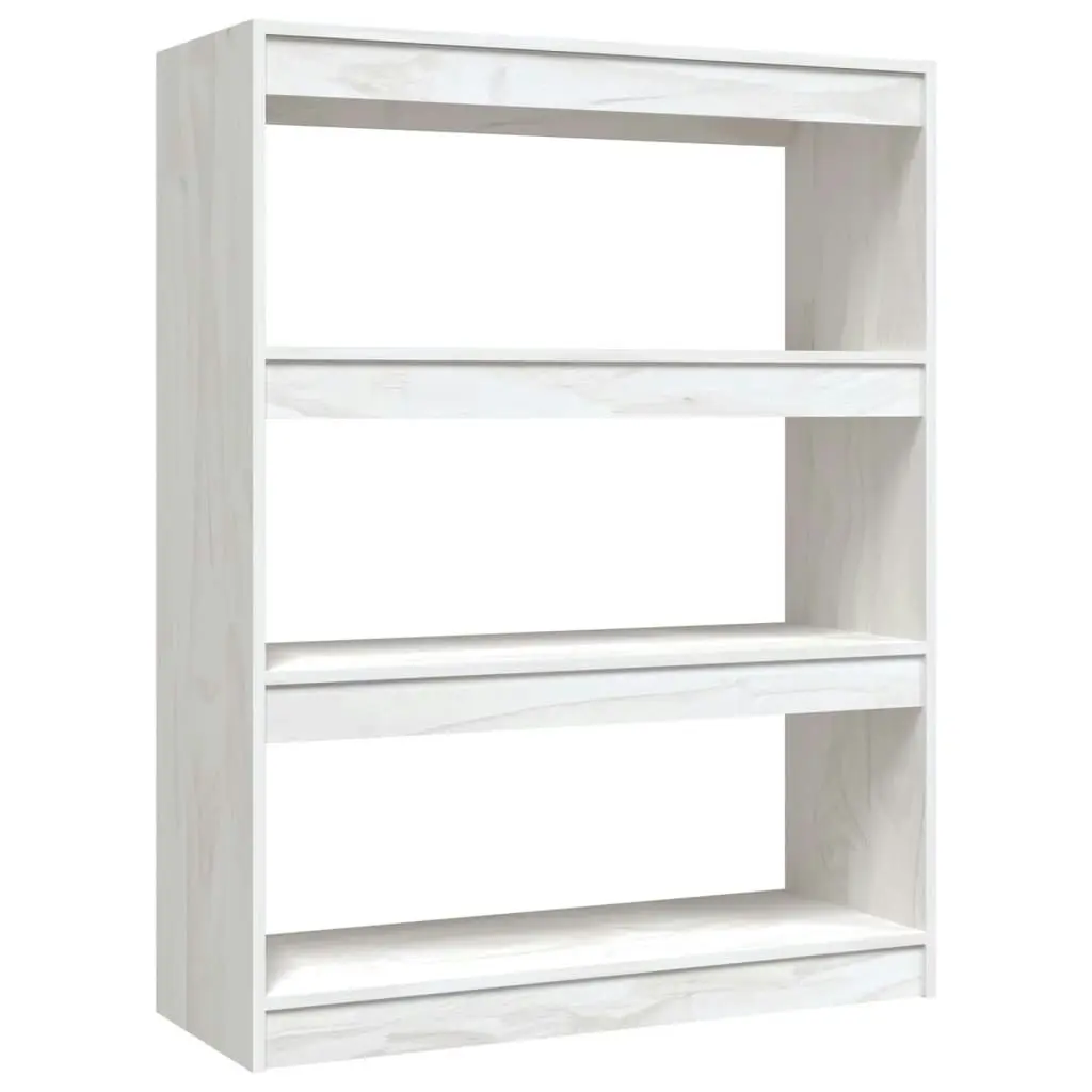 Book Cabinet/Room Divider White 100x30x103 cm Solid Pinewood 808214