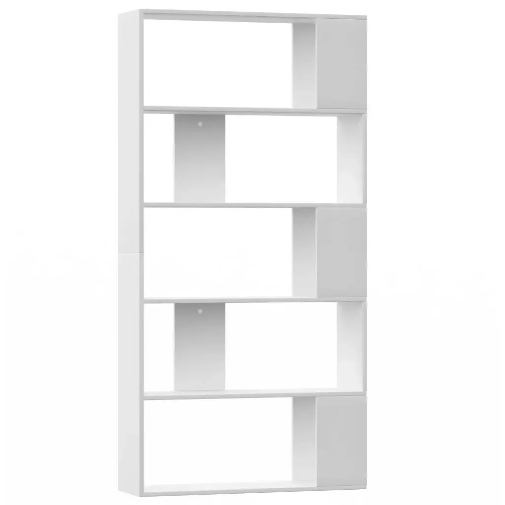 Book Cabinet/Room Divider White 80x24x159 cm Engineered Wood 800099