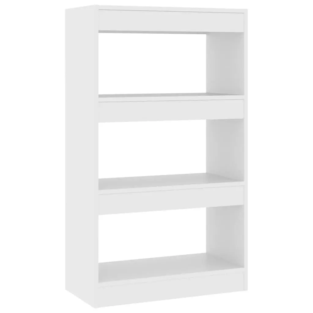 Book Cabinet/Room Divider White 60x30x103 cm Engineered Wood 811655