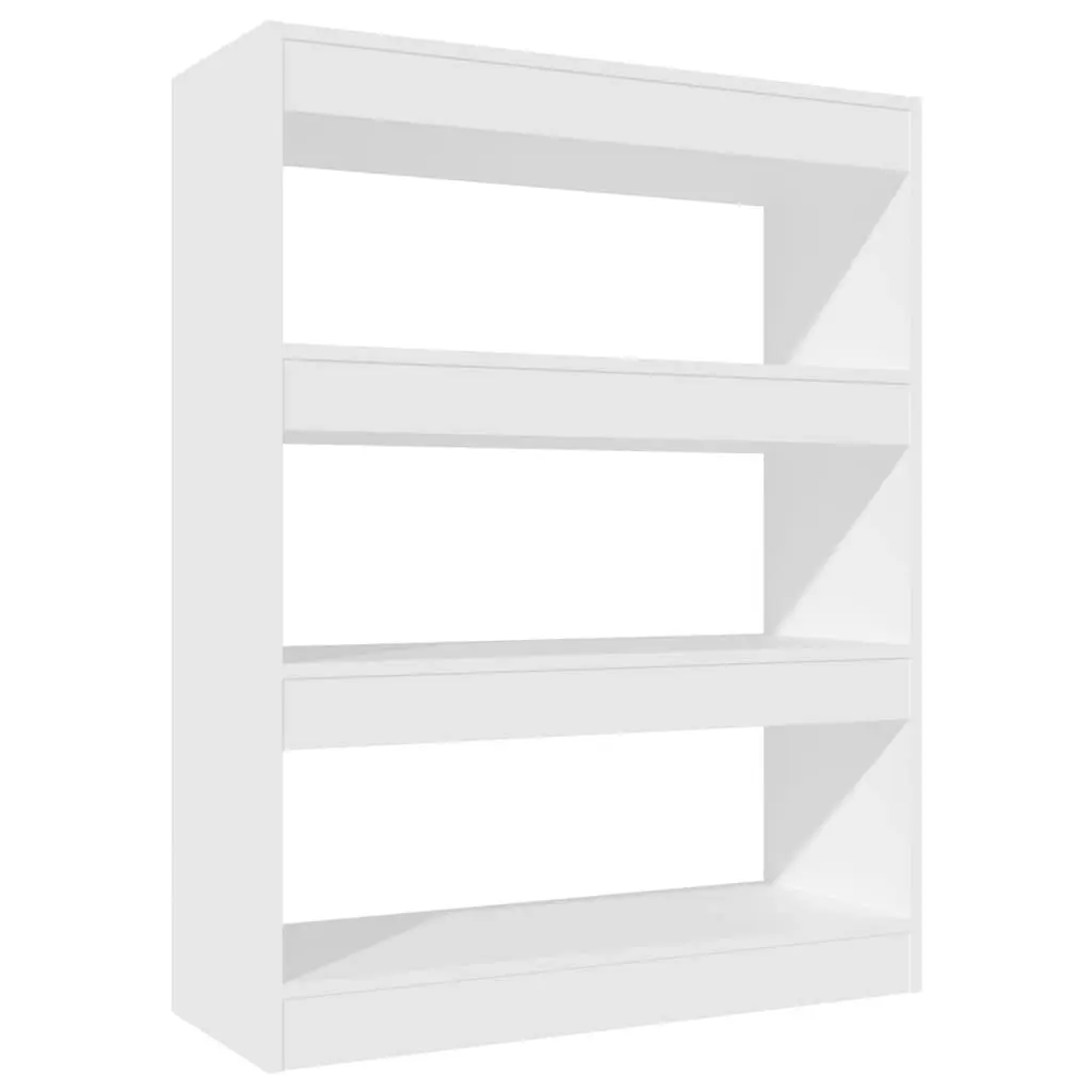 Book Cabinet/Room Divider White 80x30x103 cm Engineered wood 811700