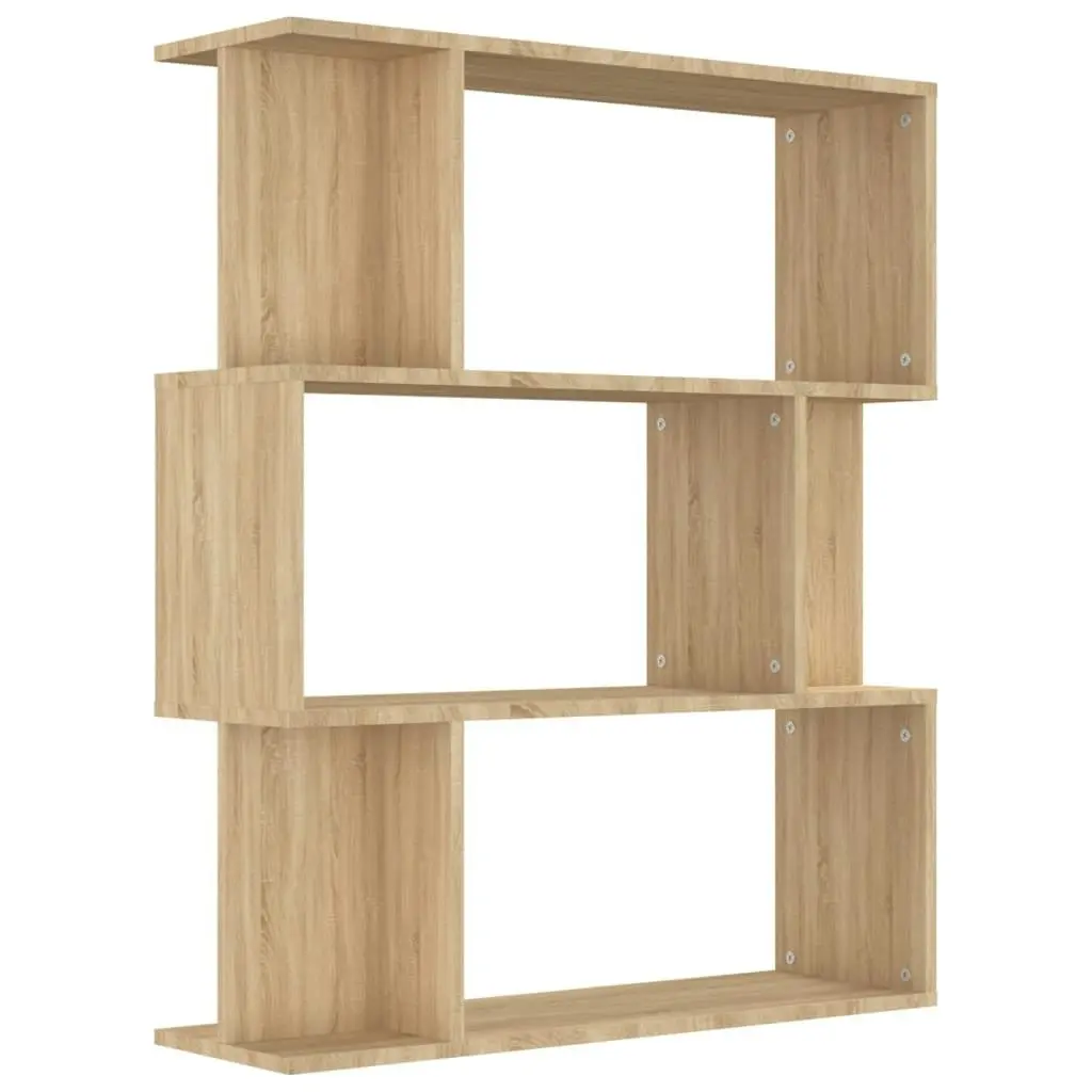 Book Cabinet/Room Divider Sonoma Oak 80x24x96 cm Engineered Wood 800084